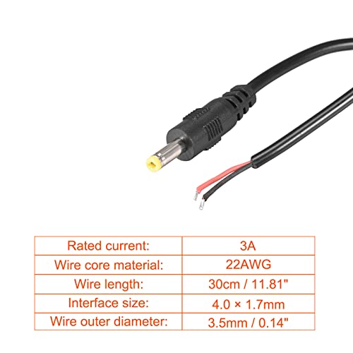REBOWER DC napajanja DC kabel za napajanje muški konektori DC pigtail adapter bačva utičnice utičnice [za CCTV DVR LED traka svjetlo]