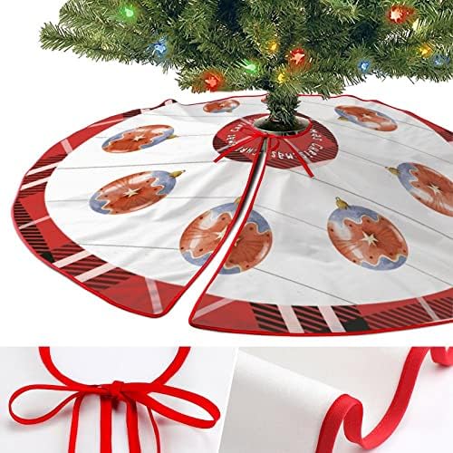 Snježna pahuljica suknja božićno drvce, božićna karirana stabla, prostirka od 30 x30 gnome xmas ukrasi prostirka za odmor kući unutarnji