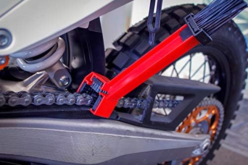 Utrka vođena motociklima prljavštinu lanac četkica za čišćenje četkice za čišćenje četkice - crvena