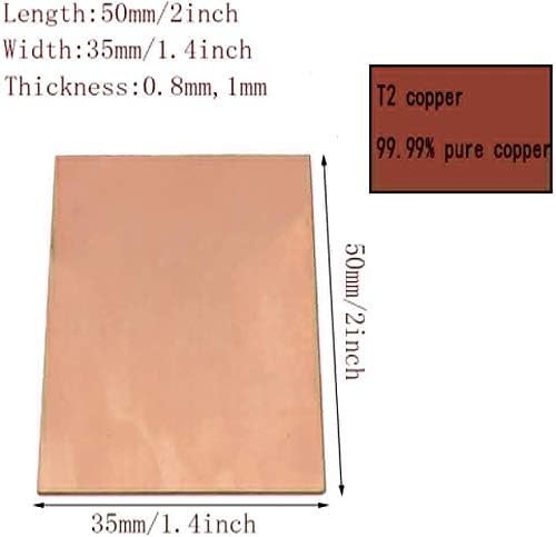 Z Izradite dizajn mesingane ploče Cu bakrena ploča bakreni lim T2 Metalni lim bakrene folije hlađenje industrijski materijali 35 *