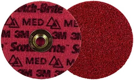 Scotch-brite precizni disk za kondicioniranje površine, brza promjena, srednja, keramička, netkana, 5 in x bez rupe, 50/futrola