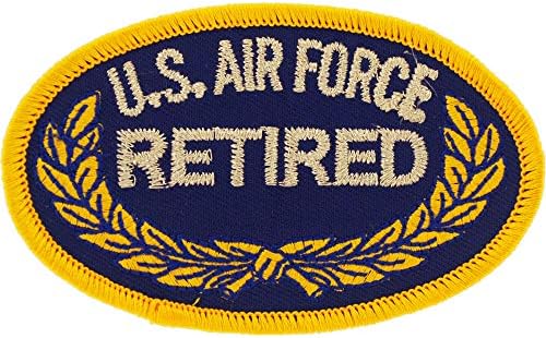 Zračne snage Sjedinjenih Država Usaf Umirovljeni ovalni izvezeni flaster, s ljepilom za željezo