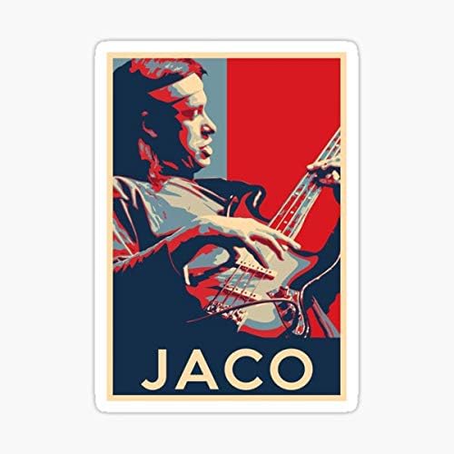 Jaco Pastorius Hope Poster - Veličine povijesti jazz glazbenika naljepnica - naljepnica Graphic - Auto, zid, laptop, ćelija, naljepnica