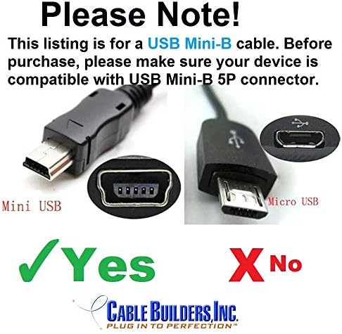 Graditelji kabela [2-Pack USB Mini B kabel Tip A do Mini B 5p kabel za punjenje mužjaka Velika brzina USB 2.0 za GoPro Hero 3+/HD,