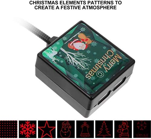 Soimiss božićni USB projektor lagana zvijezda snjegovića zvijezda uzorka snježna pahuljica lagana božićna atmosfera za odmor lagano