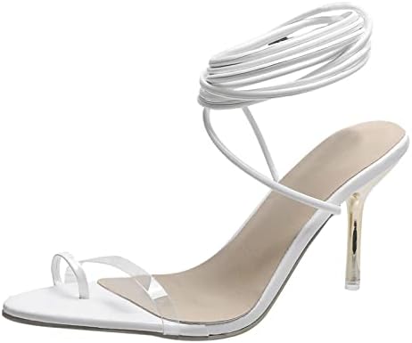 Ljetne sandale veličine nožnih prstiju proljetne velike trake Velike trake Ljetna moda moda Žene vezan sandale za žene ravne