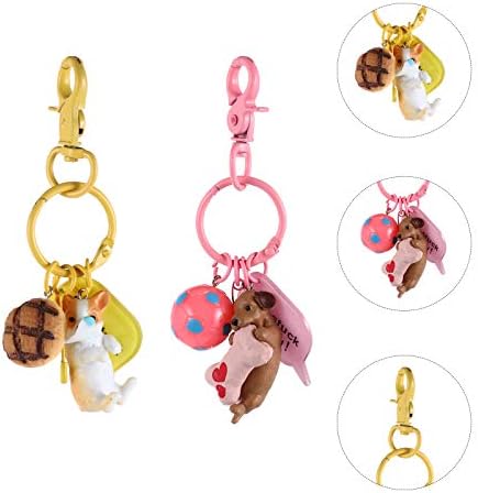 2pcs divan pas torba ključevi dekorativni viseći privjesci crtani privjesci za ključeve za uređenje doma / zida/sobe