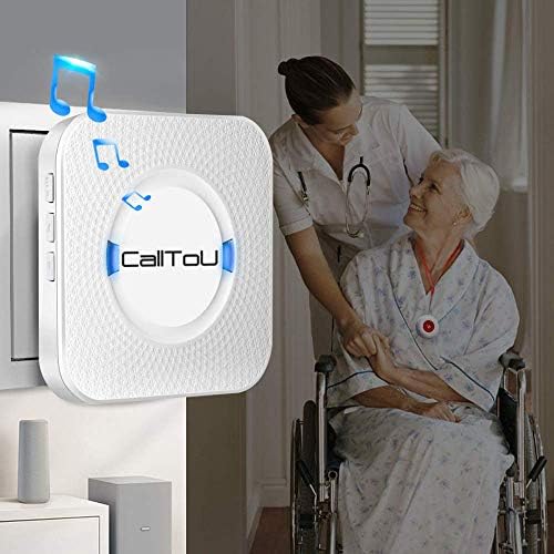 CallTou bežični skrbnik Pager Smart Call System 4 SOS gumbi za pozive/odašiljači 2 prijemnici Medicinska sestra Pozvaj Upozorenje sustava