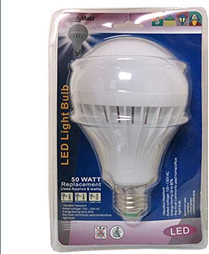 2 kom žarulje od 50 vata = 6 vata energetski učinkovita LED svijetla bijela svjetiljka za kućnu rasvjetu