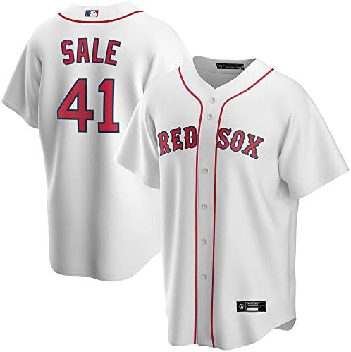 Outerstuff Chris Sale Boston Red Sox White 41 Kids 4-7 dres domaćih igrača