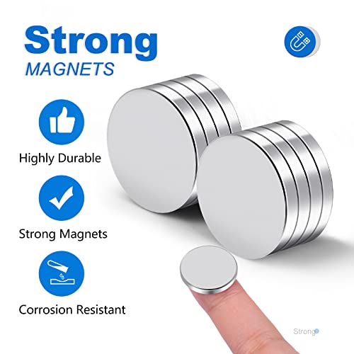 Mali jaki magneti od 6 različitih veličina od 255PCS u kompletu s 8pcs jakim neodimijskim magnetima veličine 0,79 inča 0,12 inča