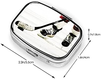 EWMAR prijenosna kutija za skladištenje tableta od nehrđajućeg čelika Mala posuda za tablete za džep/torbicu i putovanja