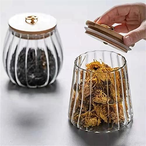 Multifunkcionalna ukrasna staklenka za začine koja se može zatvoriti, prozirna staklena posuda za začine s poklopcem sol papar čaj