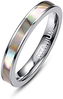0 titanski prsten vječnosti 3mm šareni vjenčani prsten za muškarce i žene