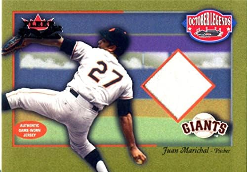 Juan Marichal 2002 Fleer igra istrošena Jersey Card - MLB igra korištena dresova