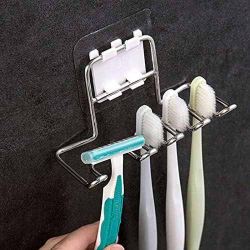 Držač četkice za zube Agriva, kupaonica, pasta za zube od nehrđajućeg čelika, pasta za zube i držač četkica za zube vodootporni električni