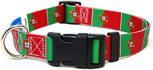 Portugalski ovratnik za pse | Portugalska zastava | Kopča za brzo oslobađanje | Napravljeno u NJ, SAD | Za male pse