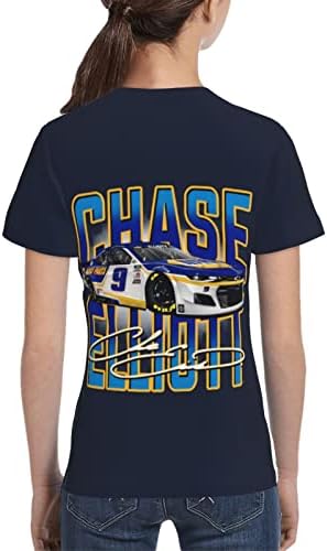 Asfrsh Chase Elliott 9 košulja za tinejdžerke i dečko tiskanje majice kratkih rukava atletski klasični košulja majica