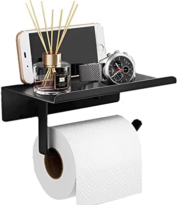 Samostalni držač za toaletni papir s policom telefona SUS 304 Zidni od nehrđajućeg čelika, držač valjanog toaletnog papira - Kolač