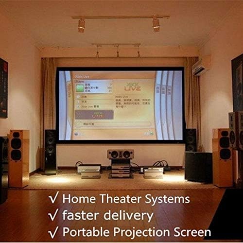 CLGZS mekani preklopni 16: 9 84 100 120 inčni projektor zaslona za ekrana platna za zavjesa za projektor filmski kino na otvorenom