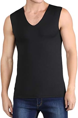 Muška majica bez rukava Bez rukava s izrezom u obliku slova M. S., čisti udoban i mekan prozračni prsluk za vježbanje