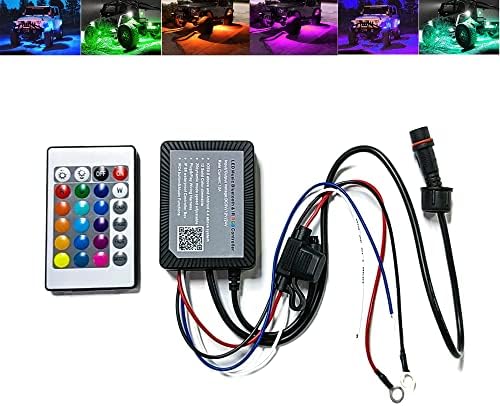 NBWDY DC 12V RGBW LED kontroler s APP iOS/Android Control Wireless 24-ključ IR daljinski upravljač za auto RGBW Neon Light Kits Rock