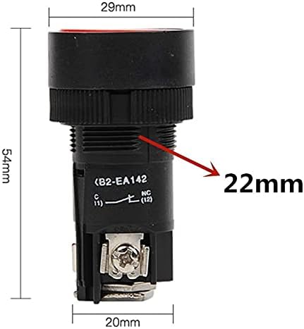 TWRQA 22 mm prekidač gumba za samo-zaključavanje XB2-EH135 EH145 EH155 Prekidač gumba za napajanje prekidača