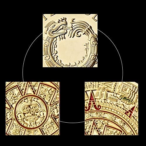 Meksiko Mayan Aztec Kalendar umjetnička kultura proročanstva Challenge Coin Lucky Coin