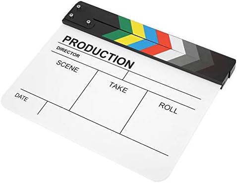 Alat za snimanje fotografija na klapni, akrilni redateljski film na klapni od 30 klapni od 25 cm, ugrađeni magnet za snimanje fotografija