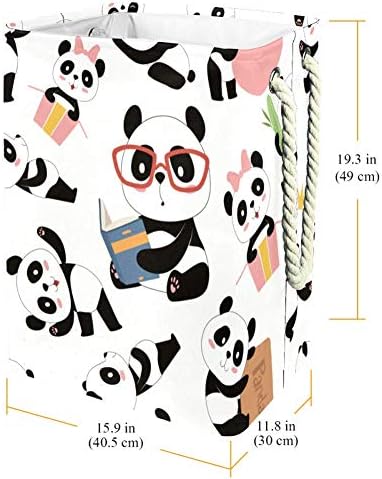 Tradicionalna azijska slatka panda vodootporna košara za rublje sklopive košare za kućne organizatore dječja košara