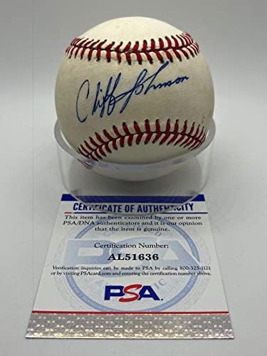 Cliff Johnson Astros Yankees potpisao je službeni autogram MLB bejzbol PSA DNA - Autografirani bejzbols