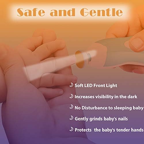 Dječji trimer za nokte Električna datoteka za nokte za nokte, sigurni komplet brusilice za nokte za novorođenčad za djecu ili odrasle