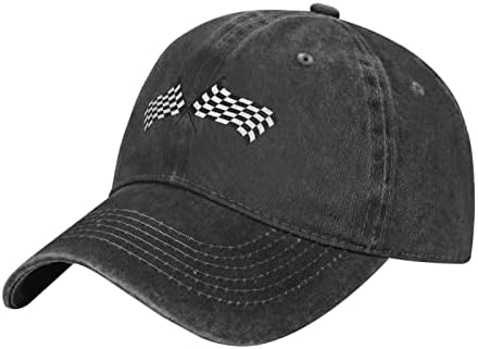 Karirane zastave zastava trkačkog automobila Unisex-Alltal Sun Hat soft kamionskog šešira podesiva bejzbol kapica pamuk Twill običan