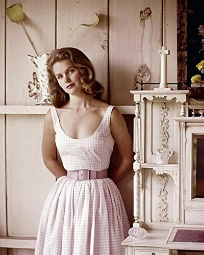 Lee Remick nosi kariranu ljetnu haljinu s niskim izrezom iz 1960 -ih 8x10 fotografija