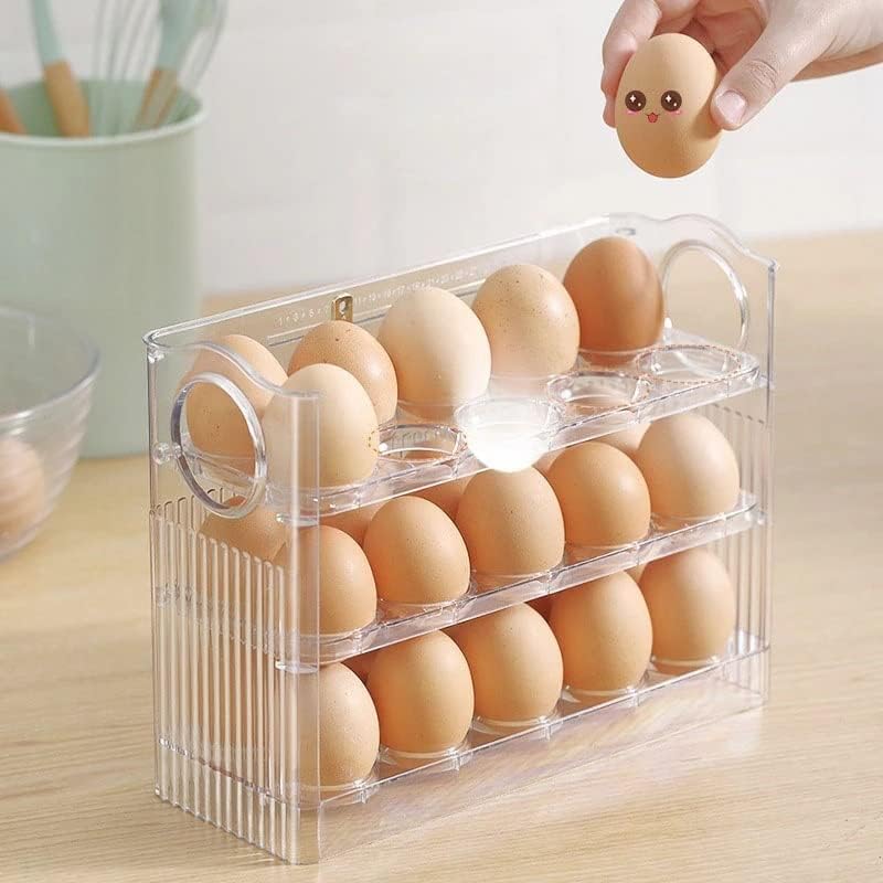 ; Stalak za odlaganje jaja sklopivog tipa stalak za odlaganje jaja držač za jaja za hladnjak organizator ladica za svježu hranu Kuhinja