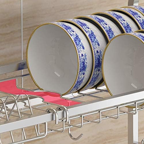 Fehun sudopere, stalak za sušenje jela, polica za zaslon od nehrđajućeg čelika, Organizator opreme za uštedu prostora za uštedu prostora