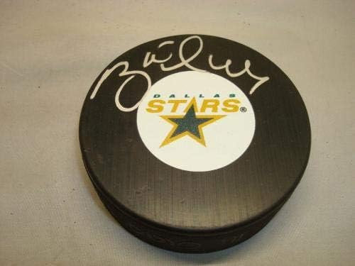 Brett Hull potpisao je hokejaški pak Dallas Stars s autogramom od 1 do 1 do NHL pakova s autogramom
