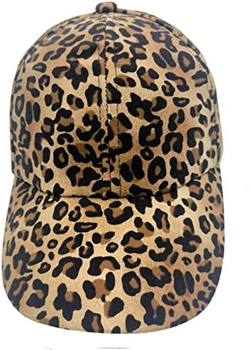 Retro ženske bejzbolske kape s leopard printom kapa s leopard printom mama šešir vanjska sjena kaubojske kape s leopard printom smeđa