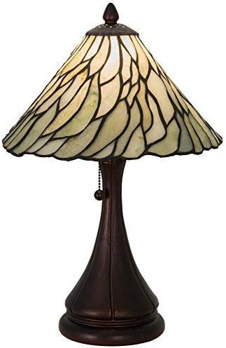 Meyda Tiffany 107365 Tiffany/MICA One Light stol Svjetle iz kolekcije vrbe u brončanom/tamnom završetku, 12,00 inča, kovano željezo,