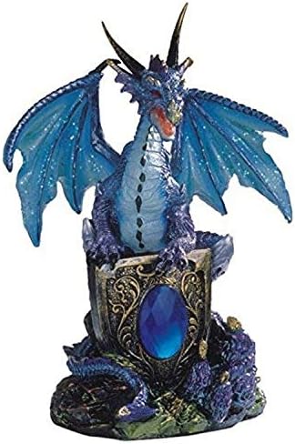 Stealstreet Blue Dragon koji drži štit na kolekcionarskom figuricu za kolekcionarsku figuricu dekor kipa