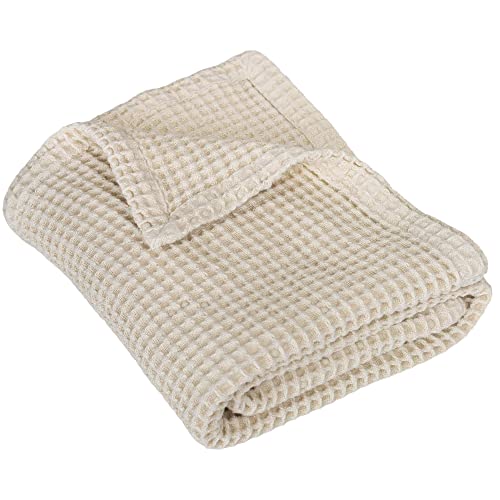 pamučna deka za dječju kožu - super ugodni rodni neutralni deka - prozračna pletena deka - meka i lagana deka dječjeg krevetića