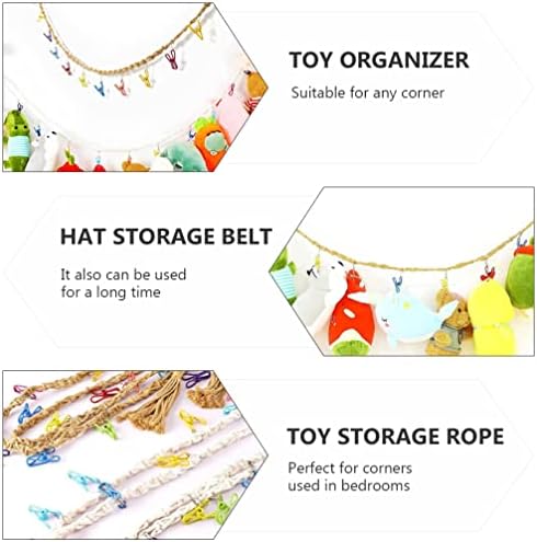 ; Dječje igračke viseći lanac za igračke sa kopčama: mekana lutka, vitrina, uže sa kopčama, pokloni, igračke, ormar, organizator šešira,