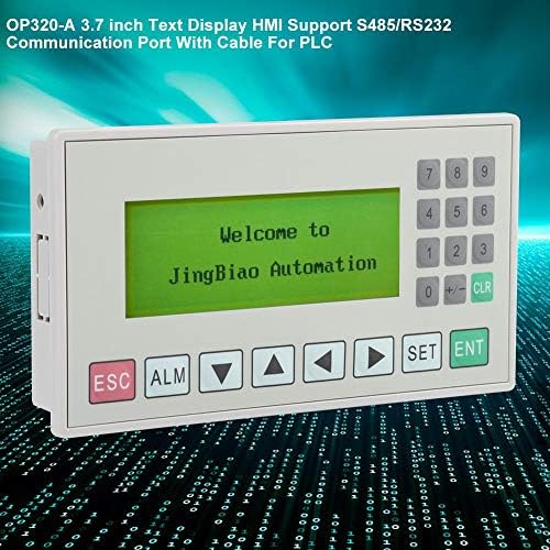 Akozon Tekst zaslon OP320-A 3,7 inčni HMI podrška S485/RS232 Komunikacijski port s kabelom za PLC
