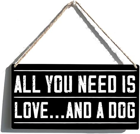 Ljubitelji pasa potpisuju poklon farme sve što trebate je ljubav i pseći drveni viseći natpis plak zidni umjetnički dekor za ukrašavanje