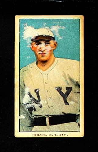 1909 T206 NY Buck Herzog New York Giants Fair Giants