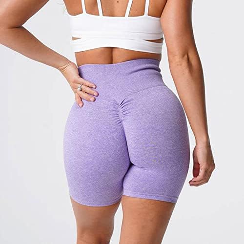 Visoki struk joga biciklističke kratke hlače za žene vezan bojanje meke ženske plijen kratke za teretanu/jogu/trčanje/biciklističke