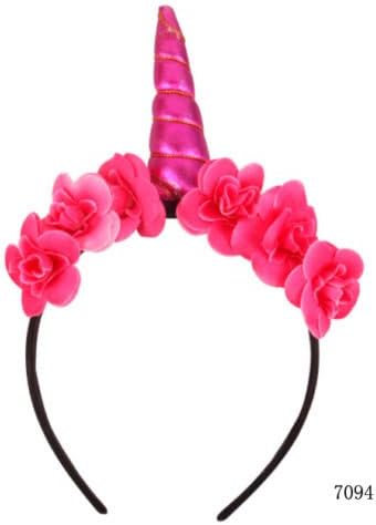 NPLE-UMORORN rog cvjetna traka za glavu maštovite haljina za djecu za odrasle, rođendan čarobni poklon
