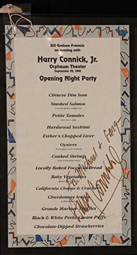 Harry Connick Jr. | Orpheum SF | BGP Orig. Koncertni plakat i potpisani izbornik iz 1991. godine