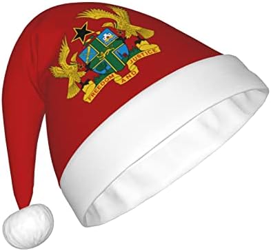 Božićni šešir za odrasle s grbom Gane za odrasle mekani udobni Šeširi Djeda Božićnjaka za Božić, Novu godinu, Pribor za zabave