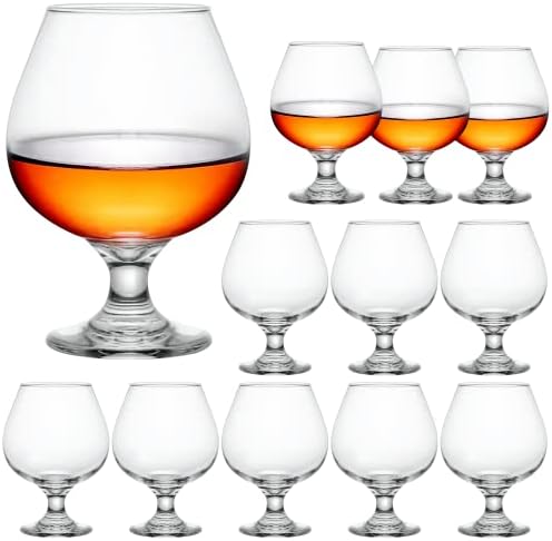 Čaša za rakiju od 16 unci od 12 prozirnih čaša s kratkim stabljikama vrhunske kristalne čaše za rakiju zdjela za rakiju čaše za rakiju